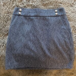 Veronica Beard Arezzo Tweed Skirt Navy Blue Women's Size 6 Textured